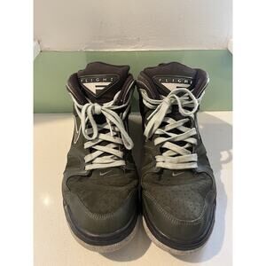 Nike Air Flight Falcon Black & White Men's Size 10.5 Basketball Shoes 397204-012